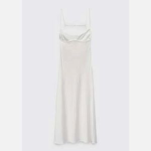 Brand new Zara white silk dress XS never worn